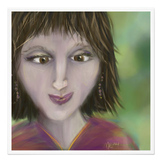 Warm Grace Personality Portrait Feminine Art フォトプリント