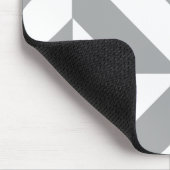 Warm Gray Geometric Deco Cube Pattern マウスパッド (コーナー)
