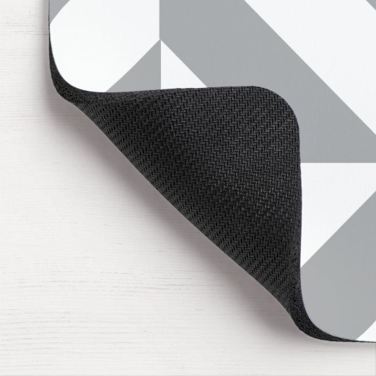 Warm Gray Geometric Deco Cube Pattern マウスパッド (コーナー)