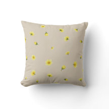 Warm Greige Japanese Winter Cosmos Floral Pattern 