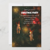 Warm Hand-Painted Reindeer Ornament Christmas  招待状 (正面)