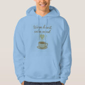 Warm Heart Calm Mind Cozy Hoodie パーカ (正面)