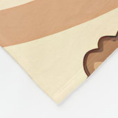 Warm Hedgehog Brew Cozy Fleece Blanket フリースブランケット (角)