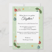 Warm Holiday Party Invitation 招待状 (裏面)