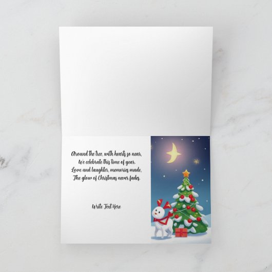 Warm & Joyful Christmas Greetings カード (内部)