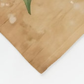 Warm lantern christmas holly pine rustic cozy  フリースブランケット (角)