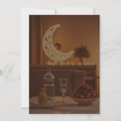 Warm Lantern Table Setting Ramadan Iftar Dinner 招待状 (裏面)