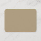 Warm Leaves Gold Script Happy Thanksgiving | 写真 エンクロージャーカード (裏面)