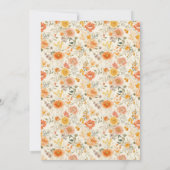 Warm Light Blue Romantic Photo 招待状 (裏面)