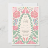 Warm light Garden Baby Shower Invitation 招待状 (正面)