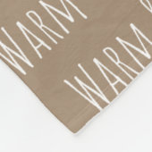 "Warm & Loved" フリースブランケット (角)