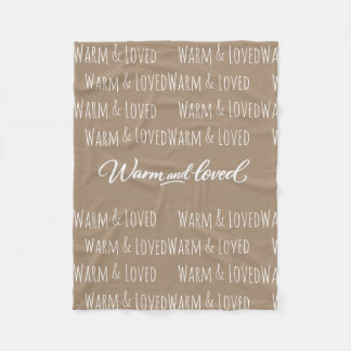 "Warm & Loved" Fleece Blanket フリースブランケット