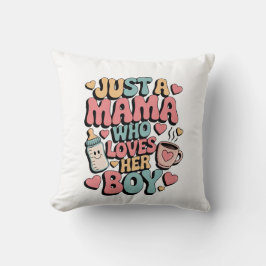 Warm Loves Her「レトロ母の日Teeかわいいヴィンテージ クッション