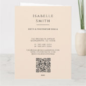 Warm Maternity Care Illustration Identity Design カード (裏面)