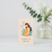 Warm Maternity Care Illustration Identity Design コーリングカード (スタンド正面)