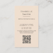 Warm Maternity Care Illustration Identity Design コーリングカード (裏面)