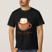Warm & Melty – Festive Hot Chocolate Design Tシャツ (正面)