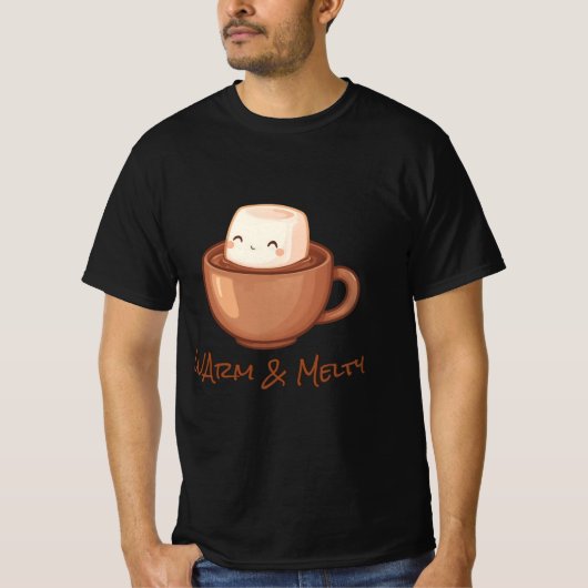 Warm & Melty – Festive Hot Chocolate Design Tシャツ (正面)