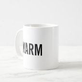 Warm minimalist mug コーヒーマグカップ (正面左)