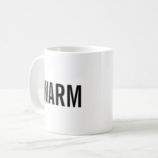 Warm minimalist mug コーヒーマグカップ (正面左)