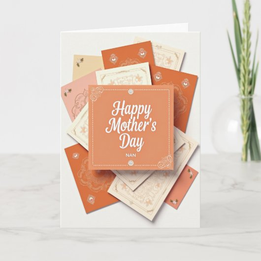 Warm Mothers Day Art Card カード (正面)