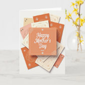 Warm Mothers Day Art Card カード (黄色い花)