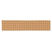 Warm Mustard Floral Tile Aesthetic Table Runner ショートテーブルランナー (横)