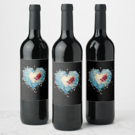 Warm my heart, personnalisé ワインラベル