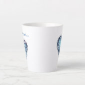 Warm my icy heart, personnalisé カフェラテマグ (正面)