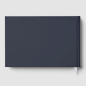 Warm Navy Minimalist Photo ゲストブック (裏面)