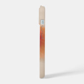 Warm Neutral Abstract Floral Phone Case iPhone 15ケース (左側面)