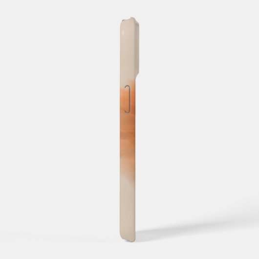 Warm Neutral Abstract Floral Phone Case iPhone 15ケース (右側面)