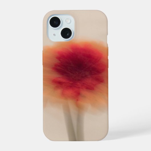 Warm Neutral Abstract Floral Phone Case iPhone 15ケース (裏面)