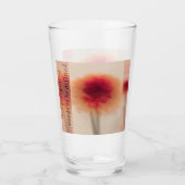 Warm Neutral Abstract Glass Cup タンブラーグラス (正面)