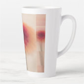Warm Neutral Abstract Latte Mug カフェラテマグ (右)