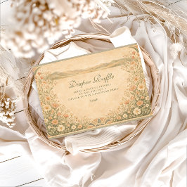 Warm Neutral Desert Botanicals Diapper Raffle  エンクロージャーカード