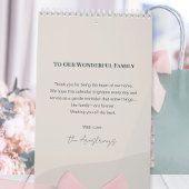 Warm Neutral Minimalist Family Photo Collage Wall カレンダー