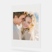 Warm Neutral Modern Photo アクリルサイン (傾斜)