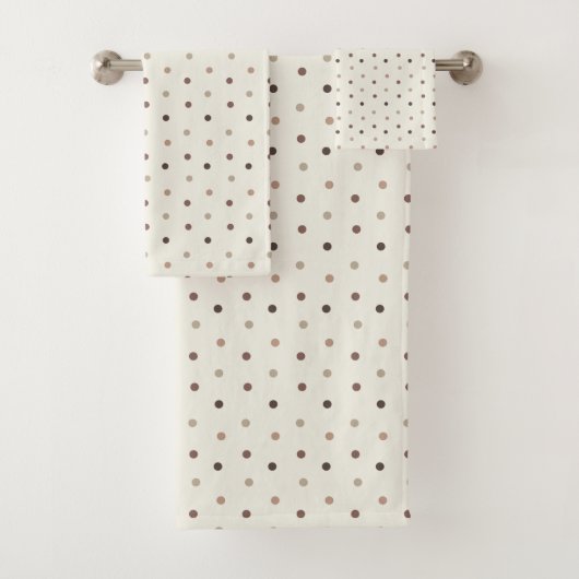 Warm Neutral Polka Dot Baby Towel Set バスタオルセット (インサイチュ)