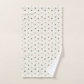 Warm Neutral Polka Dot Baby Towel Set バスタオルセット (ハンドタオル)