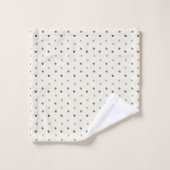 Warm Neutral Polka Dot Baby Towel Set バスタオルセット (ウォッシュタオル)