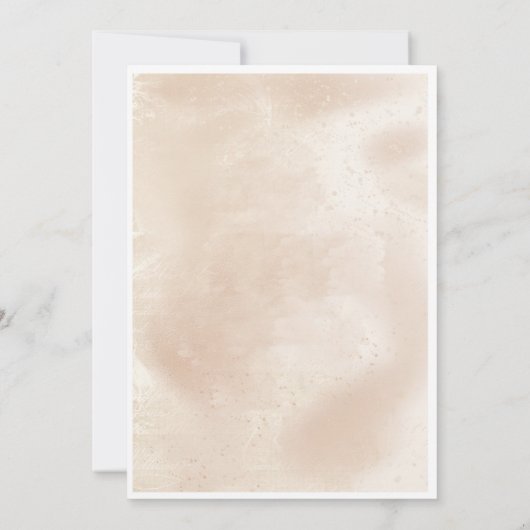 Warm Octiber Wedding 招待状 (裏面)