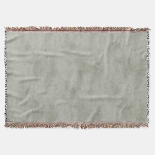 Warm Olive Green Christmas スローブランケット (正面)