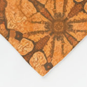 Warm Ornamental Lattice Tile  フリースブランケット (角)