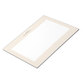 Warm Peach Frame Scriptメモ帳 ノートパッド