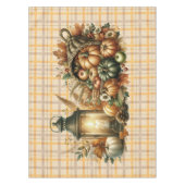 Warm Red and Orange Farmhouse Thanksgiving テーブルクロス (正面)