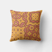 Warm Retro Tiles クッション (裏面)