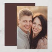 Warm Romantic Photo 招待状 (正面/裏面)