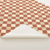 Warm Rustic Comfort Chevron Pattern シェルパブランケット (3/4)