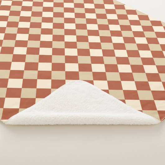 Warm Rustic Comfort Chevron Pattern シェルパブランケット (3/4)